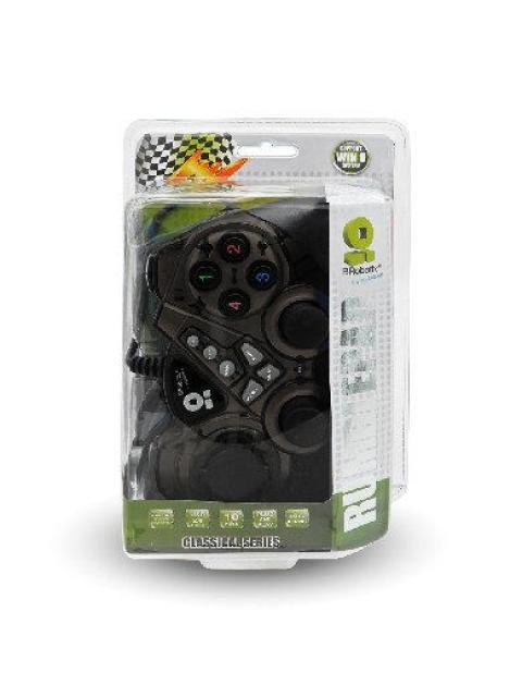 BROBOTIX GAMEPAD RUMBLEPAD PARA PC-PLAYSTATION 3 ALAMBRICO USB 2.0 GRIS HUMO