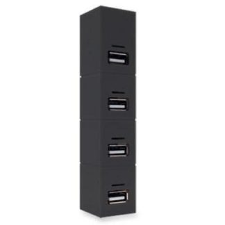 BROBOTIX HUB USB 2.0 HEMBRA - 4 PUERTOS USB 1.1-USB 2.0 480MBIT-S NEGRO