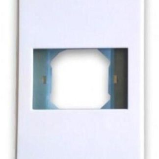 BROBOTIX PLACA DE PARED 1 PUERTO BLANCO