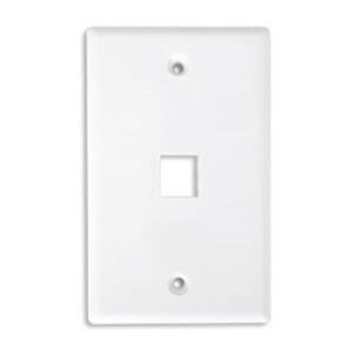 BROBOTIX PLACA DE PARED DE 1 PUERTO BLANCO