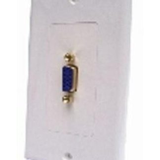 BROBOTIX TAPA SVGA 1 PUERTO CONECTOR HEMBRA BLANCO