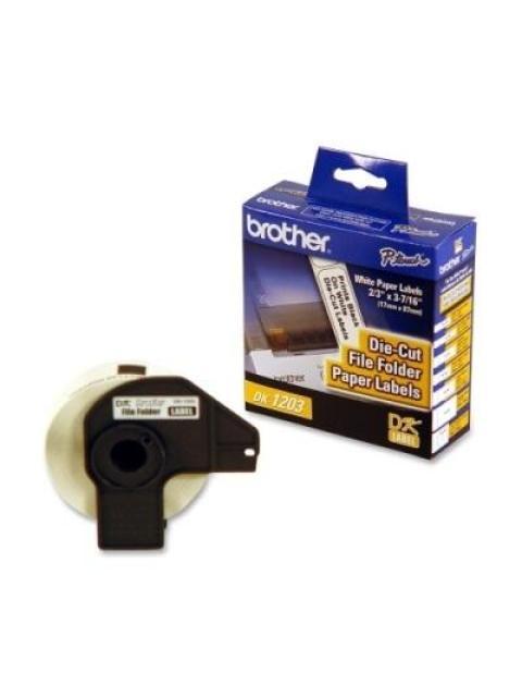 BROTHER DK-1203 ROLLO DE ETIQUETA DE 0.66 X 3.4 300 ETIQUETAS
