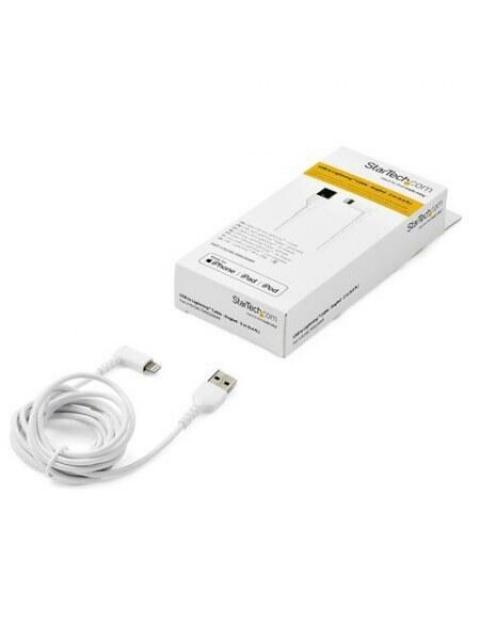 STARTECH  CABLE DE CARGA CERTIFICADO MFI USB A MACHO - LIGHTNING MACHO 2 METROS BLANCO PARA IPOD-IPHONE-IPAD - Image 7