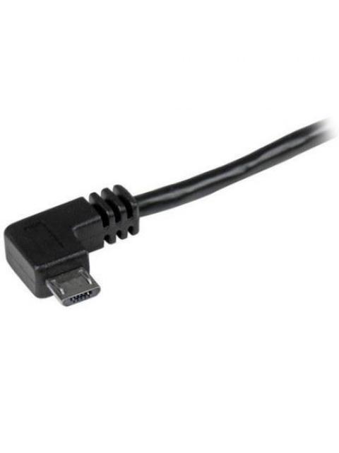 STARTECH  CABLE USB A MACHO - MICRO USB B MACHO ANGULO DERECHO 2 METROS NEGRO - Image 3