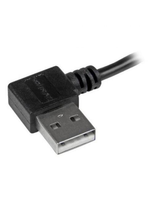 STARTECH  CABLE USB A MACHO - MICRO USB B MACHO ANGULO DERECHO 2 METROS NEGRO - Image 4