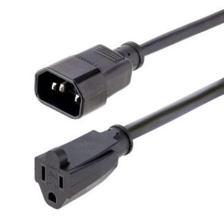 CABLE DE PODER STARTECH 1M C14 MACHO - NEMA 5-1R 125V NEGRO 1415R-3F-POWER-CORD