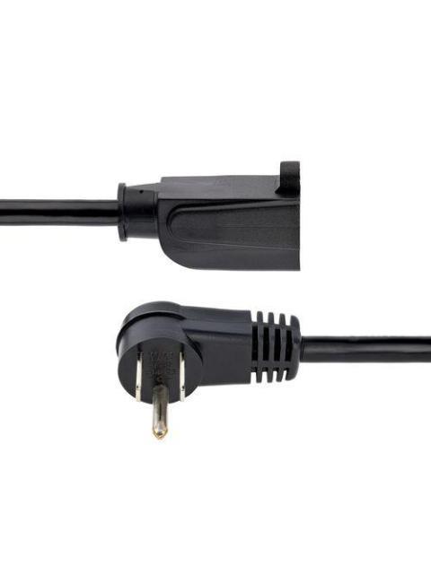 CABLE DE PODER STARTECH NEMA 5-15P HEMBRA - NEMA 5-1R MACHO 1.8M 125V NEGRO RFX-6F-POWER-CORD - Image 3