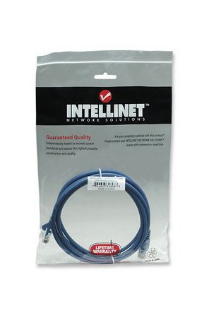 INTELLINET CABLE PATCH CAT5E UTP 100% COBRE RJ-45 MACHO - RJ-45 MACHO 2 METROS AZUL - Image 4