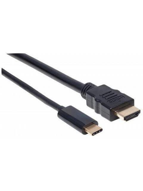 MANHATTAN CABLE HDMI MACHO - USB C MACHO 4K 30HZ 2 METROS NEGRO - Image 4