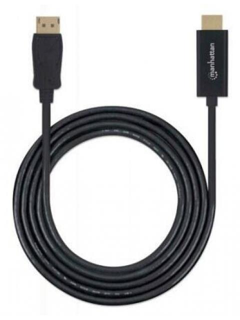 MANHATTAN CABLE DISPLAYPORT 1.1 MACHO - HDMI 1.2 MACHO FULL HD 60HZ 1 METRO NEGRO - Image 6