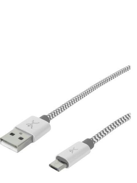 CABLE USB PERFECT CHOICE USB-A A MICRO-USB 1M PLATA PC-101680 - Image 4