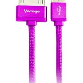VORAGO CABLE USB A MACHO - APPLE 30-PIN MACHO 1 METRO ROSA PARA IPHONE-MACBOOK-IPOD