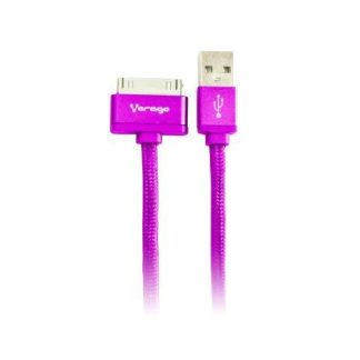 VORAGO CABLE USB A MACHO - APPLE 30-PIN MACHO 1 METRO MORADO PARA IPHONE-MACBOOK-IPOD