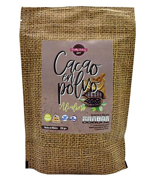 CACAO EN POLVO ALCALINO 250 G HEALTHY BAKERY