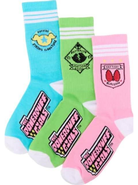 CALCETAS LAS CHICAS SUPERPODEROSAS MULTICOLOR THE POWERPUFF GIRLS