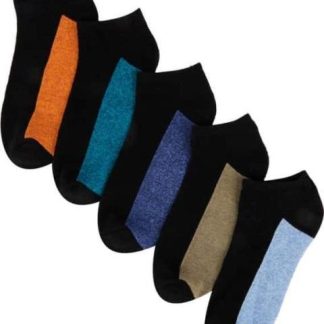 CALCETAS SET DE 5 PARES NEGRO PROKENNEX