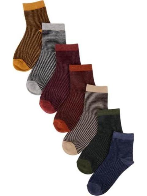 CALCETAS SET DE 7 PARES MULTICOLOR HELLODREAM