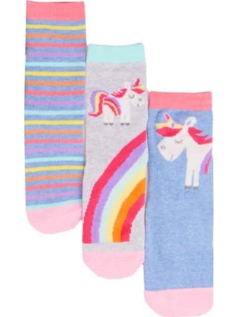 CALCETAS SET DE 7 PARES MULTICOLOR HELLODREAM - Image 3