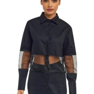 CAMISA CON TRANSPARENCIA NEGRO HOLLY LAND