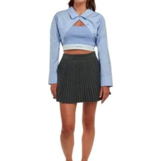 CAMISA CROP AZUL BARBIE