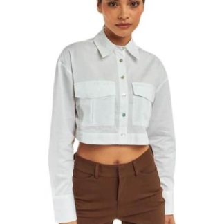 CAMISA CROP BLANCO HOLLY LAND