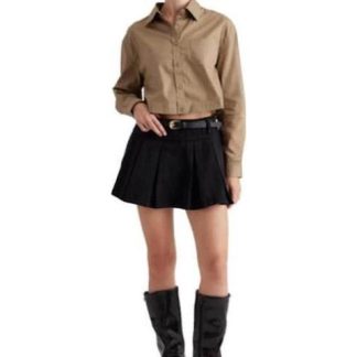 CAMISA CROP MOKA HOLLY LAND