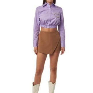 CAMISA CROP MORADO HOLLY LAND