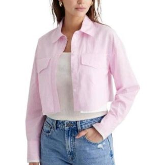 CAMISA CROP ROSA HOLLY LAND
