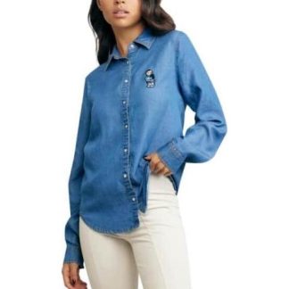 CAMISA MANGA LARGA AZUL HOLLY LAND