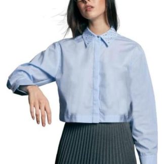 CAMISA MANGA LARGA AZUL HOLLY LAND