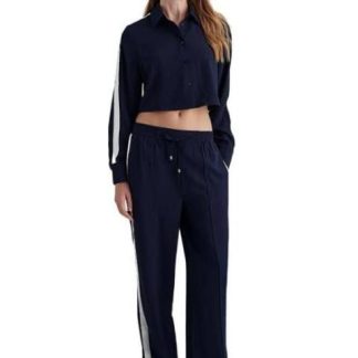 CAMISOLA ABIERTA BOTONES AZUL MARINO HOLLY LAND