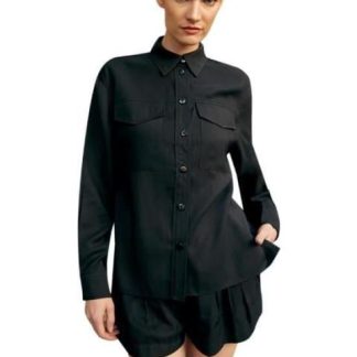 CAMISOLA LARGA LISA NEGRO HOLLY LAND