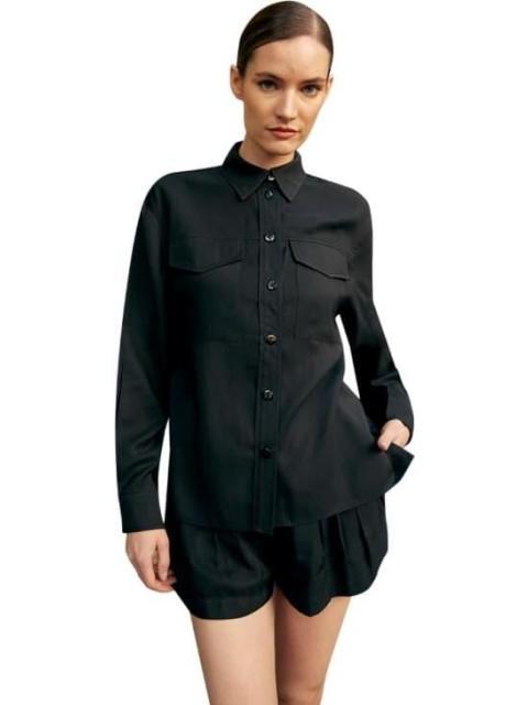 CAMISOLA LARGA LISA NEGRO HOLLY LAND