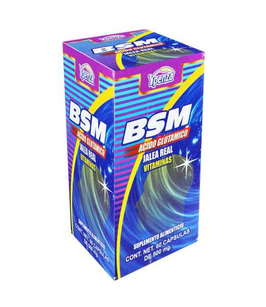 CAPS. BSM C 60 500 MG C U ACIDO GLUTAMICOJALEA REAL Y VITAMINAS SOLO PARA DIABETICOS