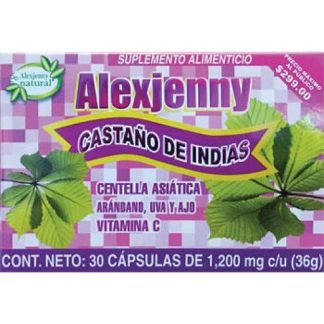 CAPS. CASTAÑO DE INDIAS C 30 ALEXJENNY NUTRY SALUD