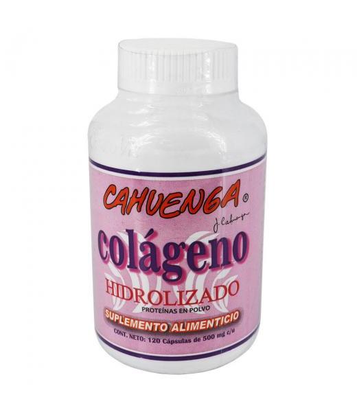 CAPS. COLAGENO HIDROLIZADO C 120 500MG C U SUPLEMENTO ALIMENTICIO CAHUENGA