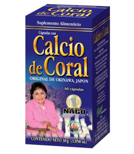 CAPS. CON CALCIO DE CORAL C 60 ORIGINAL DE OKINAWA JAPON VIDA HERBAL