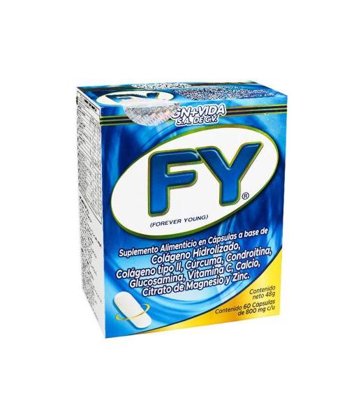 CAPS. FY FOREVER YOUNG C 60 COLAGENO HIDROLIZADO COLAGENO TIPO II GN+VIDA