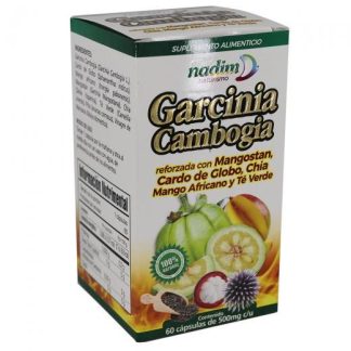 CAPS. GARCINIA CAMBOGIA C 60 500MG MANGOSTANCARDO DE GLOBO CHIA M SOLO PARA DIABETICOS