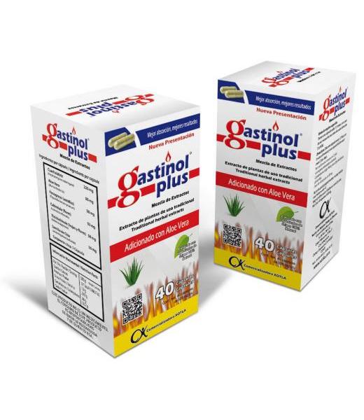 CAPS. GASTINOL PLUS C 40 ADIC. CON ALOE VERA UTRILLA ALT