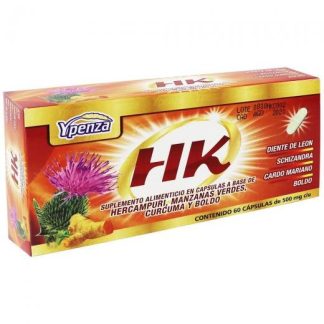 CAPS. HK C 60 500MG C U DIENTE DE LEONSCHIZANDRA CARDO MARIANO Y SOLO PARA DIABETICOS