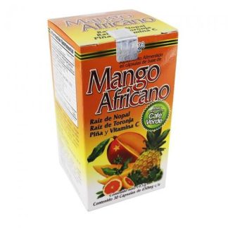 CAPS. MANGO AFRICANO CON CAFE VERDE C 30 C RAIZ DE NOPALRAIZ DE T GN+VIDA