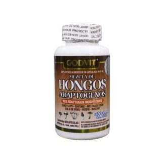 CAPS. MEZCLA DE HONGOS ADAPTOGENOS CORDYCEPS SHITAKE MELENA DE LE GN+VIDA