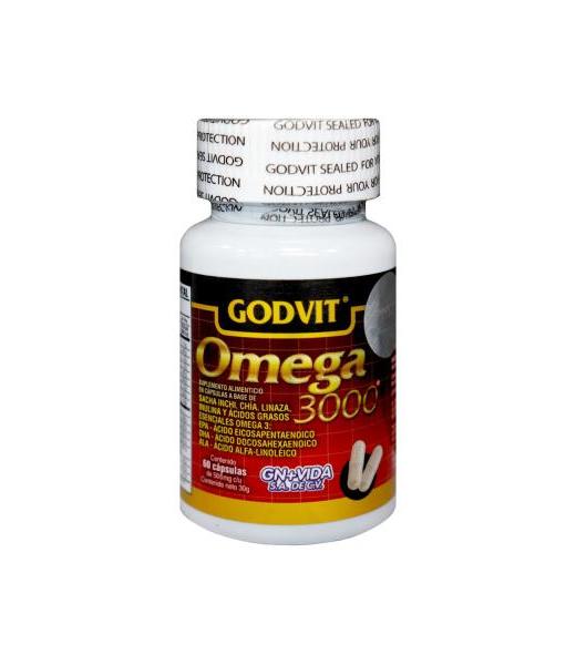 CAPS. OMEGA 3000 C 60 SACHA INCHI CHIA LINAZA INILINA Y ACIDOS GR GN+VIDA