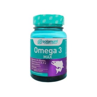 CAPS. OMEGA 3 MAX SALMON DE ALASKA VITAMINAS A D E Y ASTAXANTINA SOLANUM PHARMA