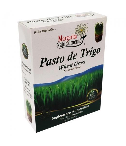 CAPS. PASTO DE TRIGO C 150 DE 500 MG. SIN GLUTEN MARGARITA SANAMENTE