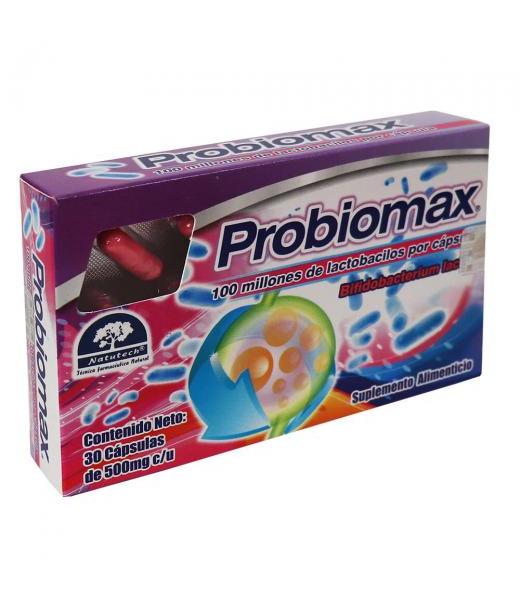 CAPS. PROBIOMAX C 30 100 MILLONES DE LACTOBACILOS POR CAPSULA LAB. NATUTECH