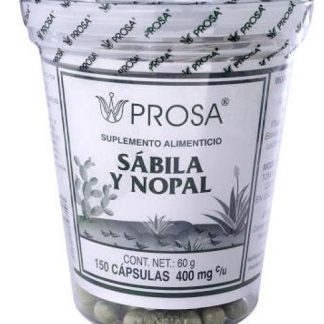 CAPS. SABILA Y NOPAL C 150 PROSA