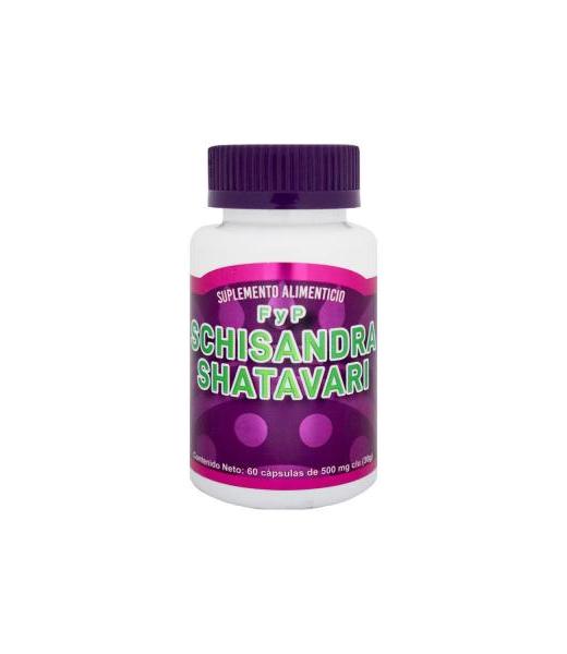 CAPS. SCHISANDRA SHATAVARI C 60 FORTALEZA Y PLENITUD 500MG NUTRY SALUD