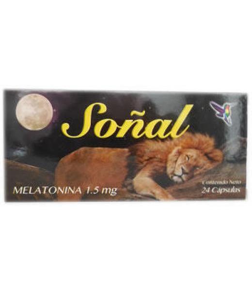 CAPS. SOÑAL MELATONINA C 24 1.5 MG MEDICAMENTOS N. ALOPATIA Y NATURISMO